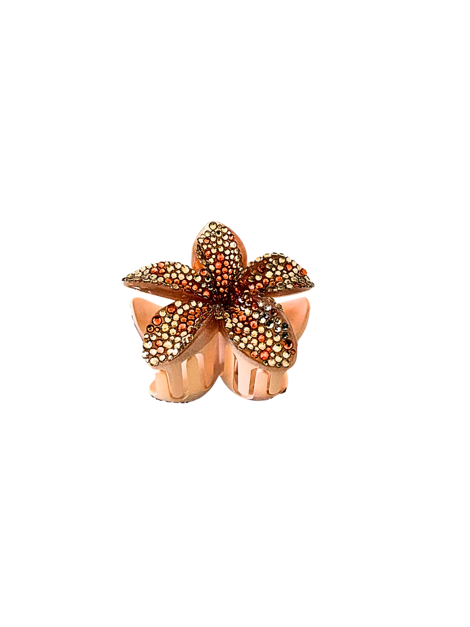 Sunset Orange Island Bloom Claw Clip