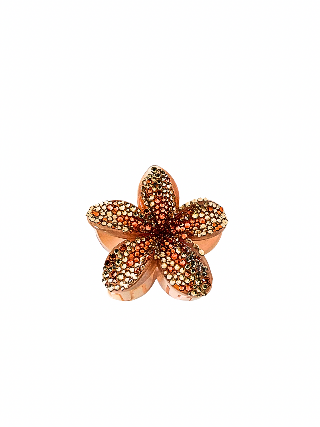 Sunset Orange Island Bloom Claw Clip