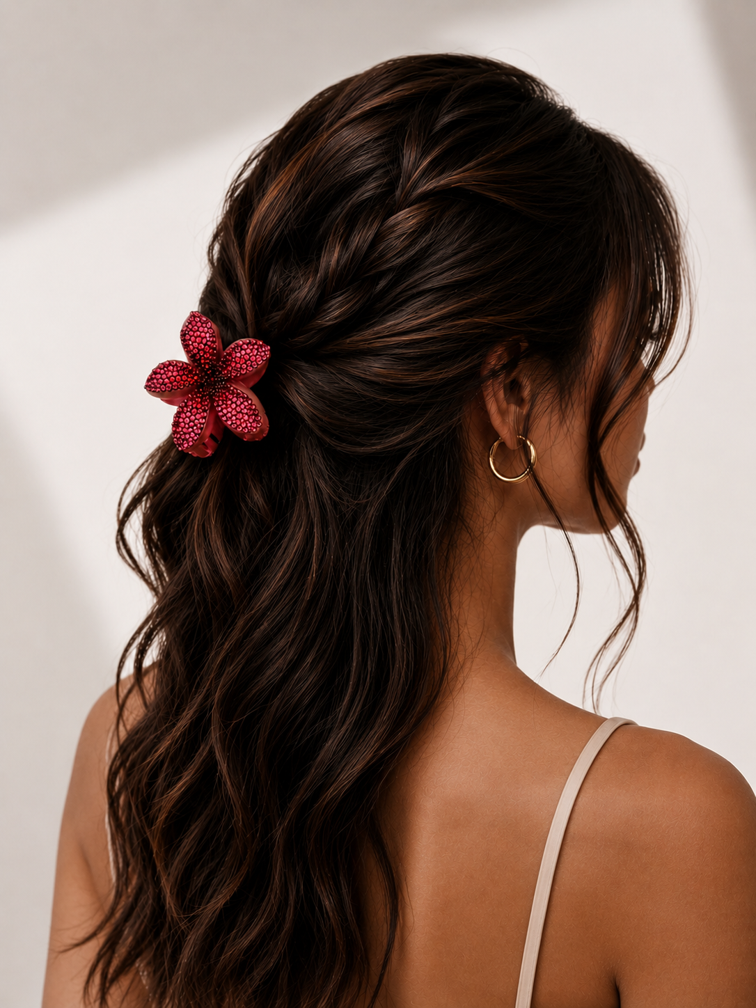Hibiscus Pink The Island Bloom Claw Clip