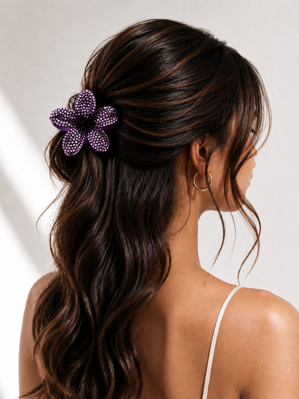 Orchid Lavender Island Bloom Claw Clip
